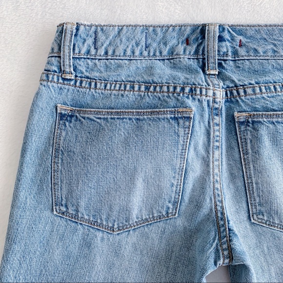 gap light wash distressed boyfriend crop jeans - Picture 6 of 7